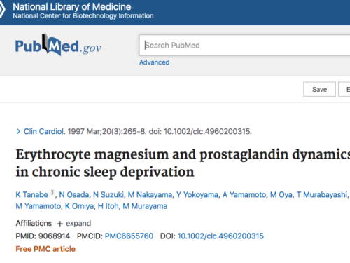 Dinamica eritrocitaria di magnesio e prostaglandine nella deprivazione cronica del sonno