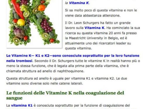 Perché la vitamina k2-mk7 è la più efficace delle tre forme di vitamina K ?